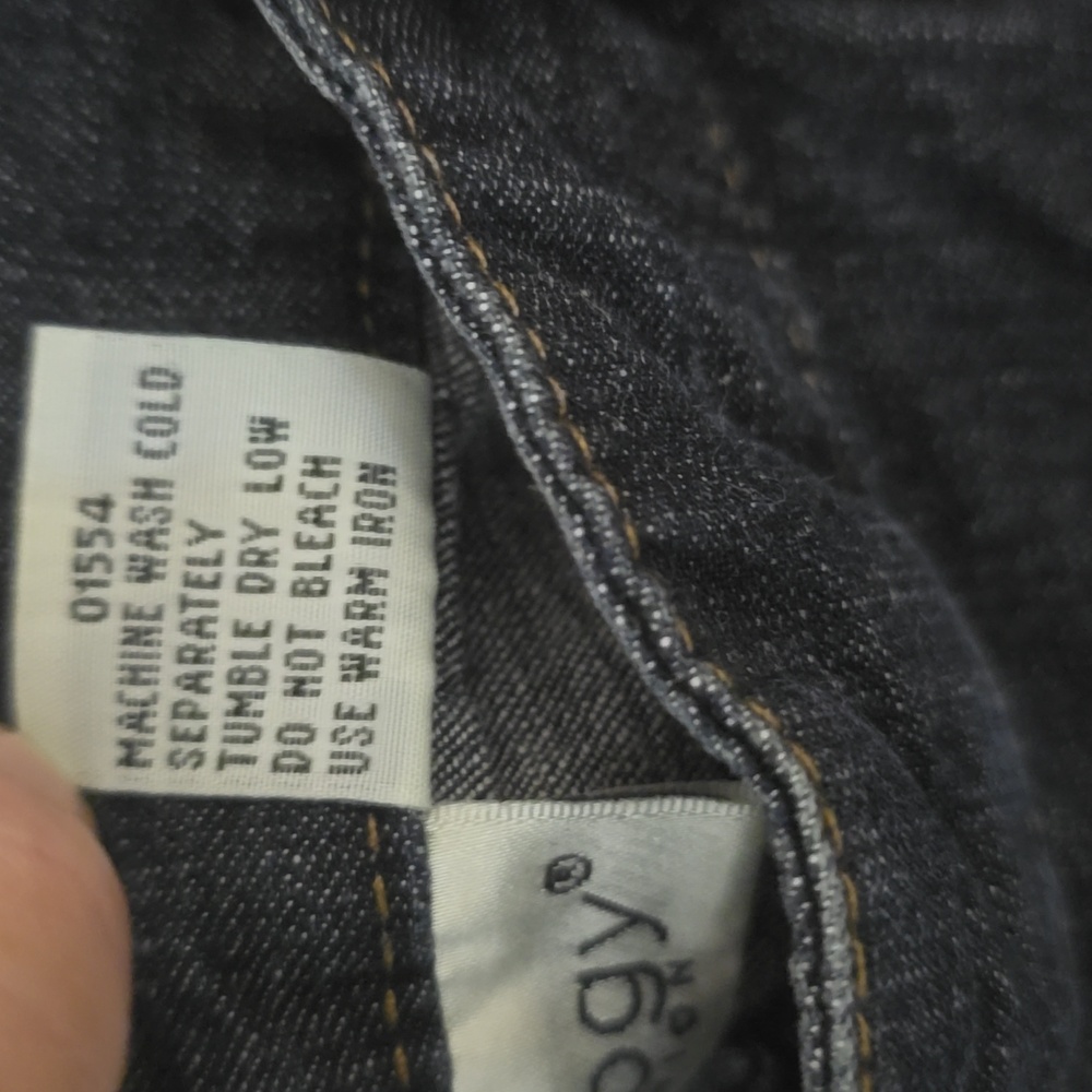 Jeanology Collection Classic Dark Blue Wide Leg Jeans, Sz12 - Picture 3 of 12